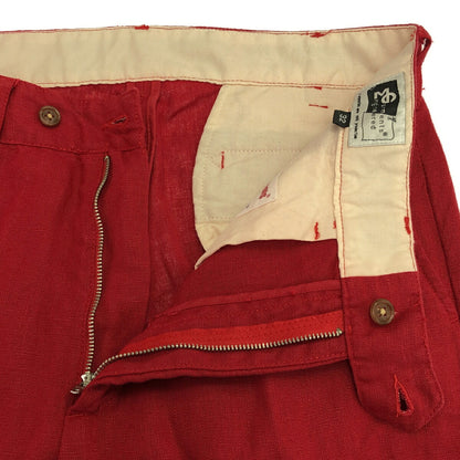 Engineered Garments Red Linen TALON ZIP Pants Made Size 32