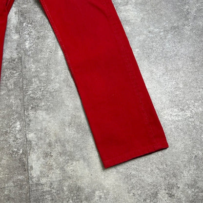LEVI'S 90s 501 Overdyed Red USA Made Jeans Size W29