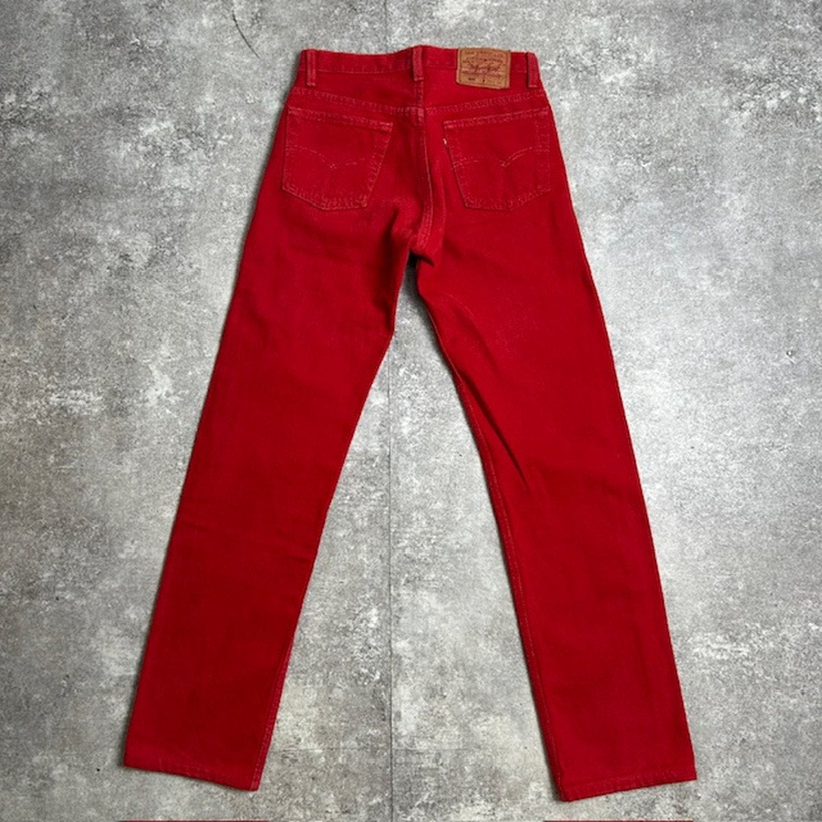 LEVI'S 90s 501 Overdyed Red USA Made Jeans Size W29