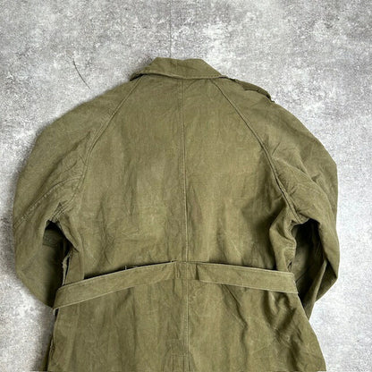 French Military 50s M35 Motorcycle Coat Olive Green Size XXL