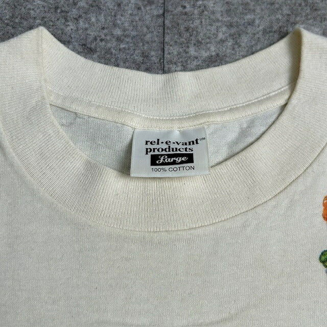rel e vant products 90s All-Over Cat Print Made White Size L