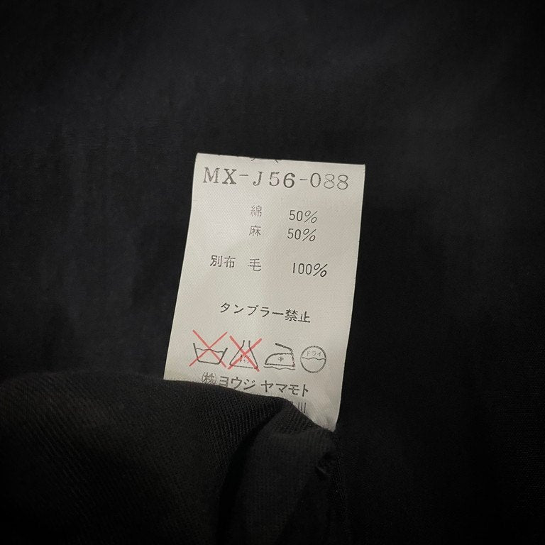 Y's for men 3-Button Cotton Linen Wool Blazer Size 3