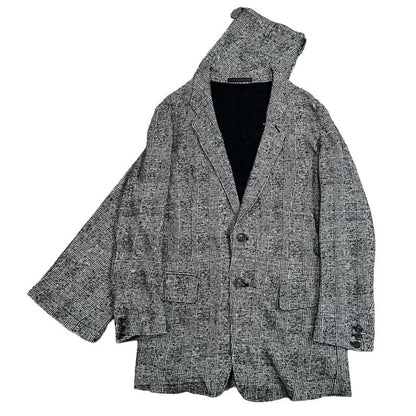 Y's for men Cotton Wool Glen Check Suit Gray Size 3