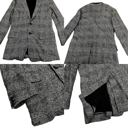 Y's for men Cotton Wool Glen Check Suit Gray Size 3