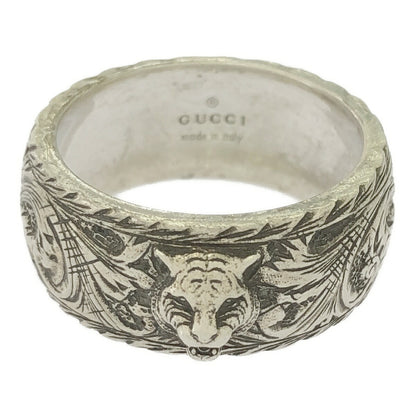 Gucci Cat Head Sterling Silver Ring Size 19