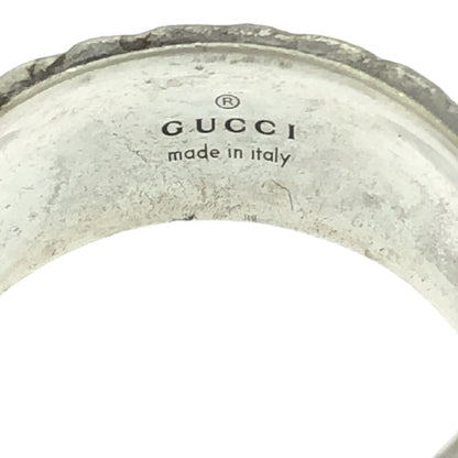 Gucci Cat Head Sterling Silver Ring Size 19