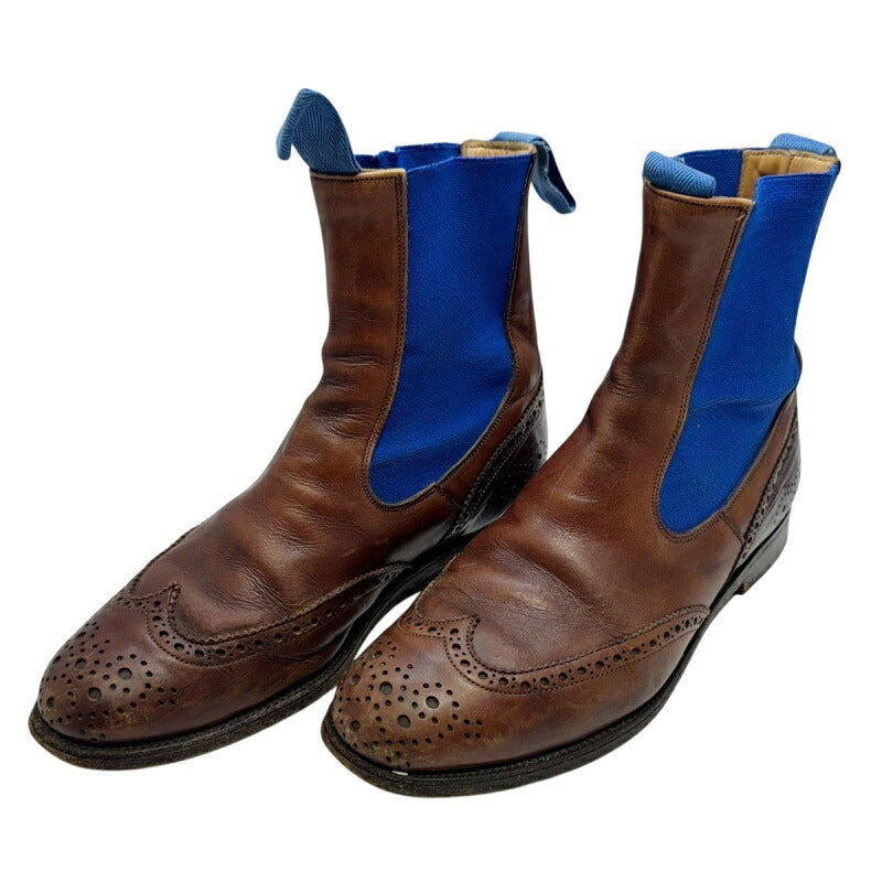 Tricker's Paul Smith Brown Blue Wingtip Chelsea Size 6.5