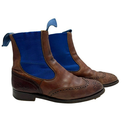 Tricker's Paul Smith Brown Blue Wingtip Chelsea Size 6.5