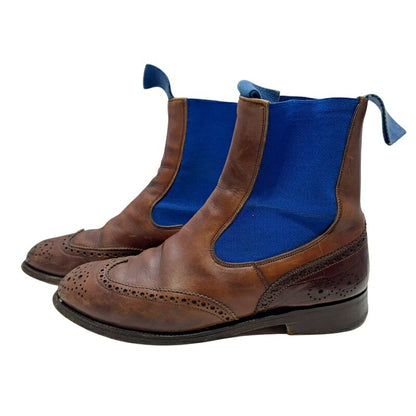 Tricker's Paul Smith Brown Blue Wingtip Chelsea Size 6.5
