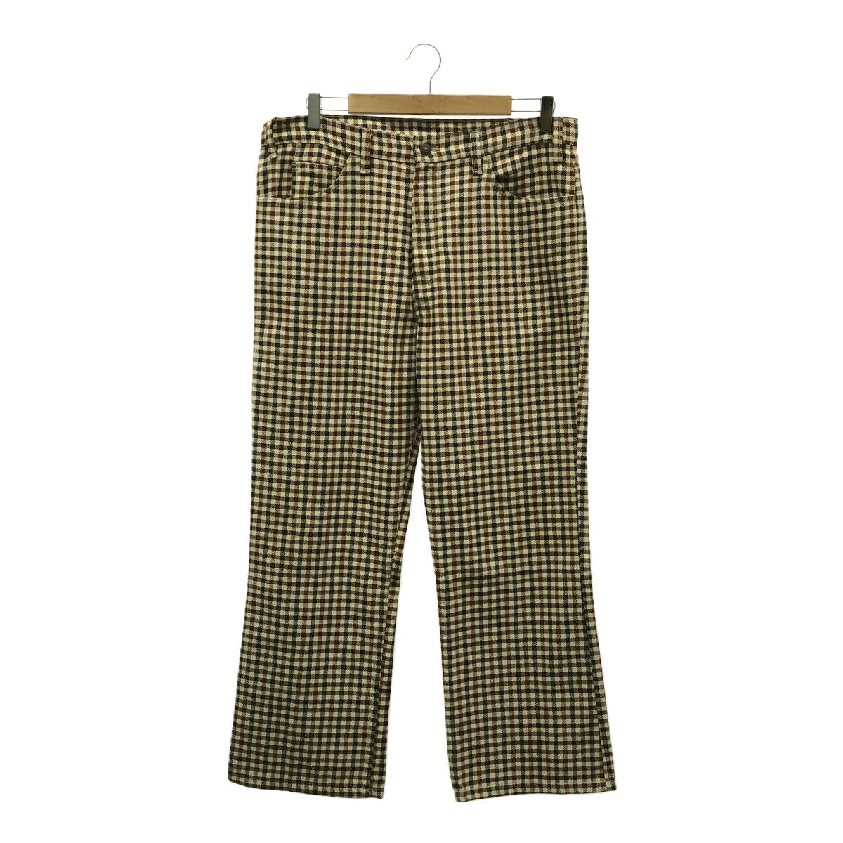 Levi's 70s STA-PREST Check Big E Boots Size W35