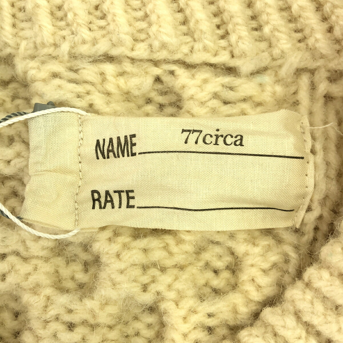 77circa Remake Nordic Wide Cable Knit Sweater Size XXL
