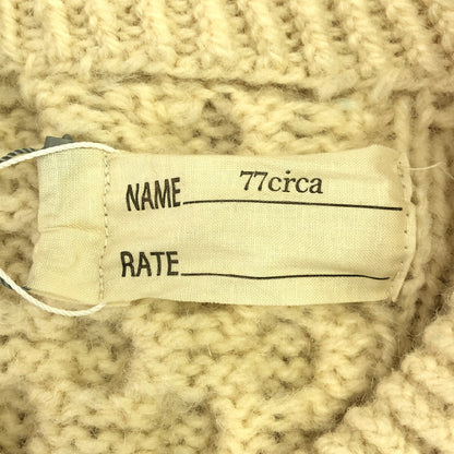 77circa Remake Nordic Wide Cable Knit Sweater Size XXL