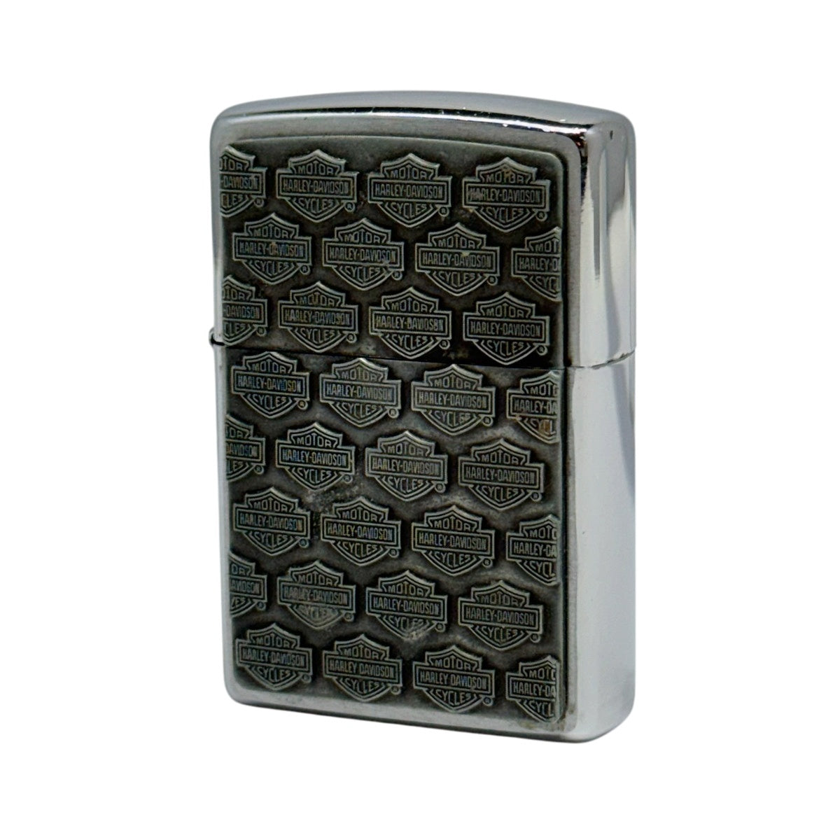 Zippo Harley Davidson Logo Metal Lighter Silver