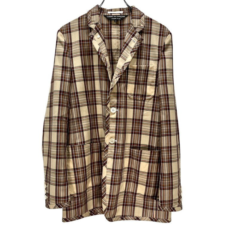 Comme des Garcons 14SS Hatching Piped Check Blazer Size S