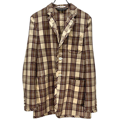 Comme des Garcons 14SS Hatching Piped Check Blazer Size S