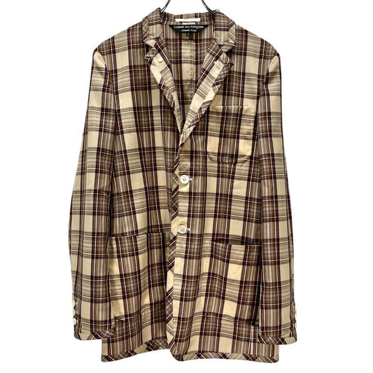 Comme des Garcons 14SS Hatching Piped Check Blazer Size S
