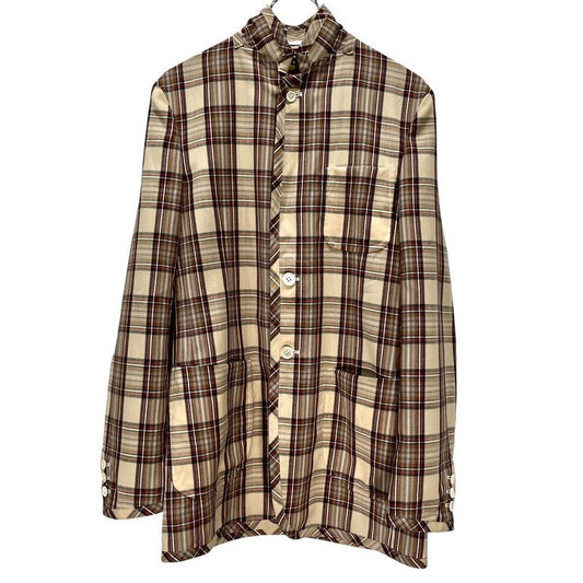 Comme des Garcons 14SS Hatching Piped Check Blazer Size S