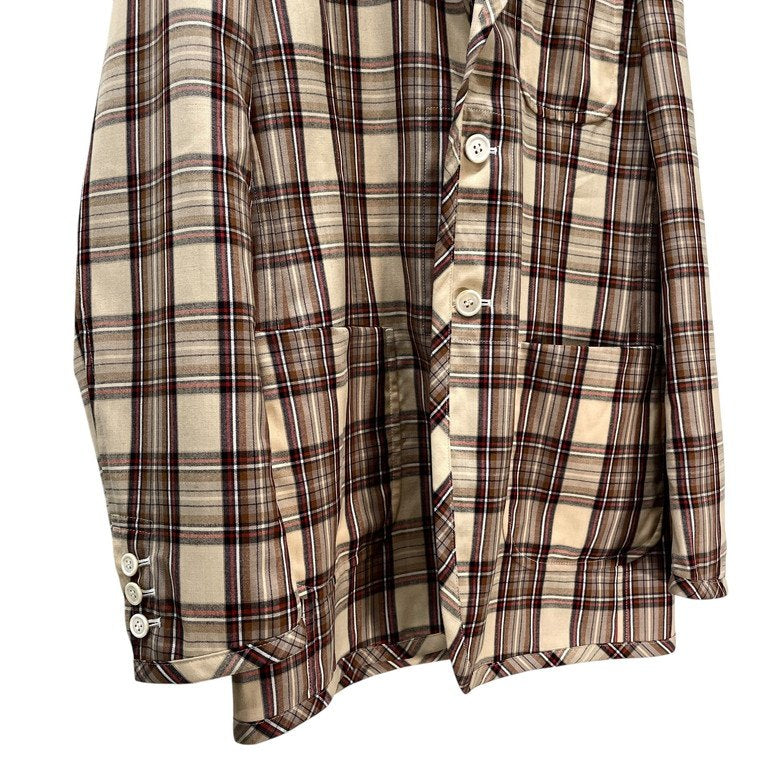 Comme des Garcons 14SS Hatching Piped Check Blazer Size S