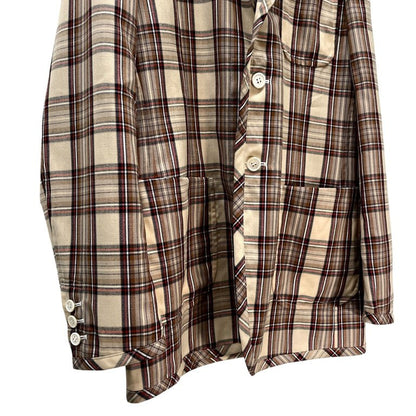Comme des Garcons 14SS Hatching Piped Check Blazer Size S