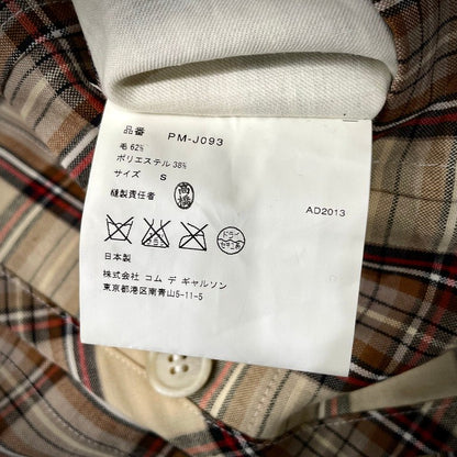 Comme des Garcons 14SS Hatching Piped Check Blazer Size S