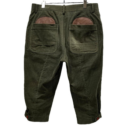 Comme des Garcons Junya Lthr Corduroy Cropped Pants Size S