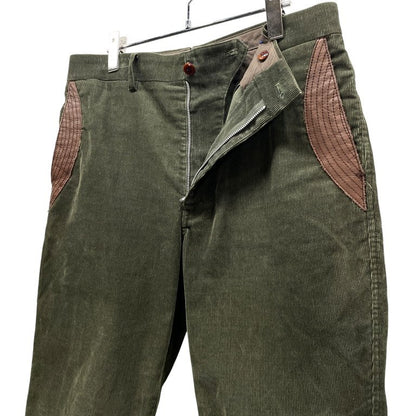 Comme des Garcons Junya Lthr Corduroy Cropped Pants Size S
