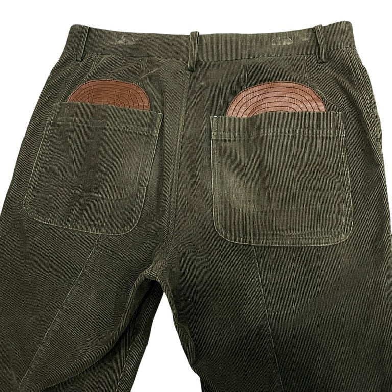 Comme des Garcons Junya Lthr Corduroy Cropped Pants Size S