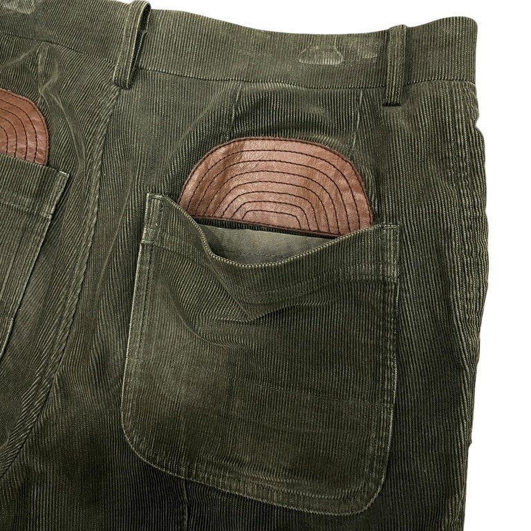 Comme des Garcons Junya Lthr Corduroy Cropped Pants Size S