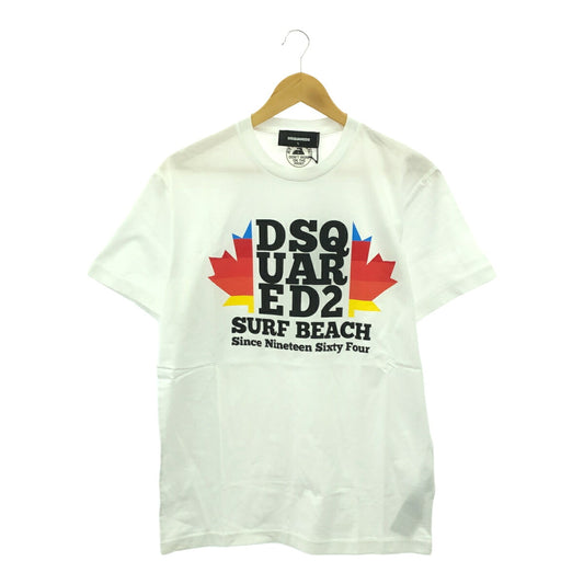 Dsquared2 23SS White Surf Beach Printed T-Shirt Size L