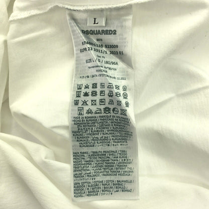 Dsquared2 23SS White Surf Beach Printed T-Shirt Size L
