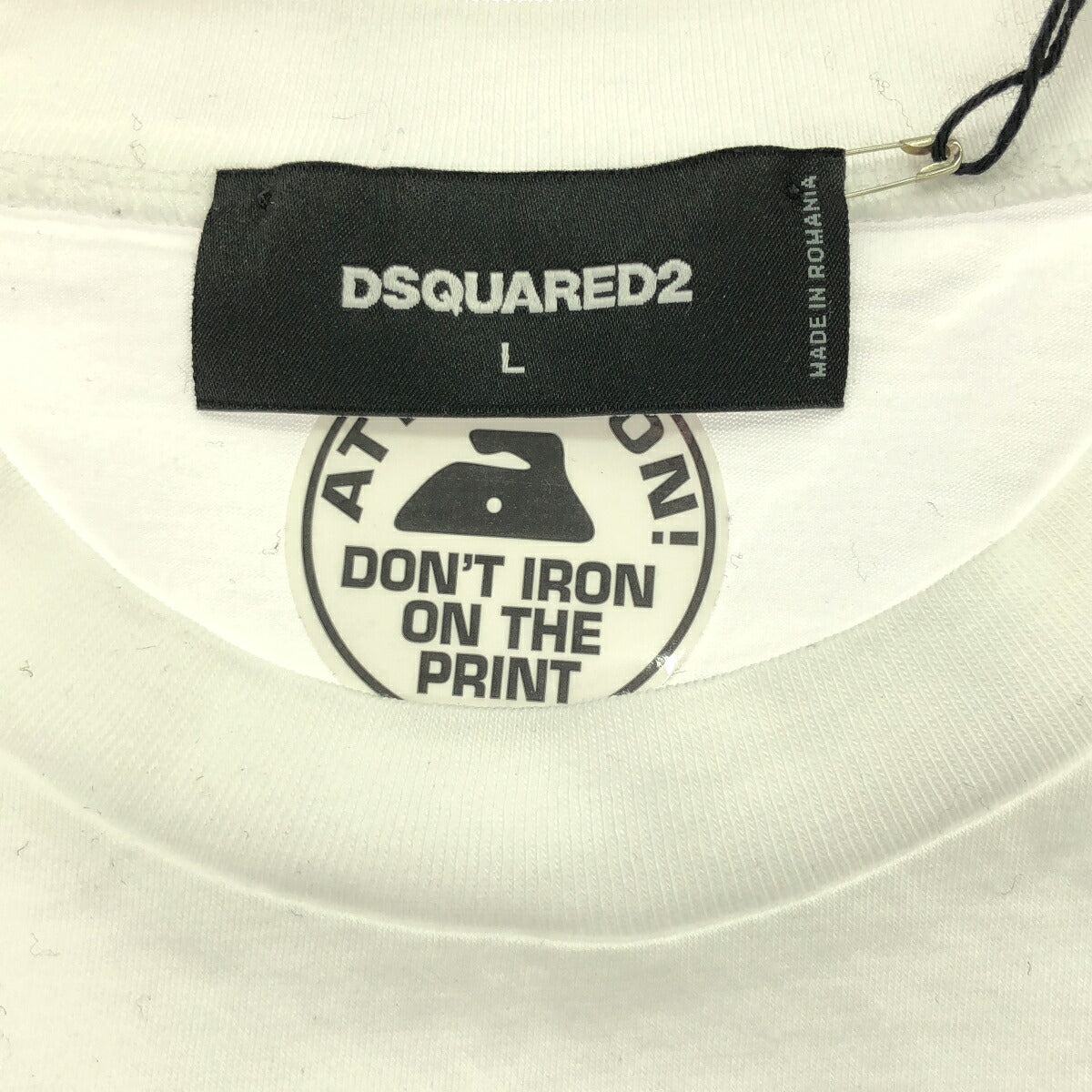 Dsquared2 23SS White Surf Beach Printed T-Shirt Size L
