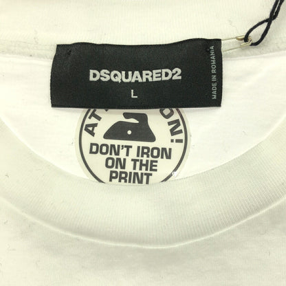 Dsquared2 23SS White Surf Beach Printed T-Shirt Size L