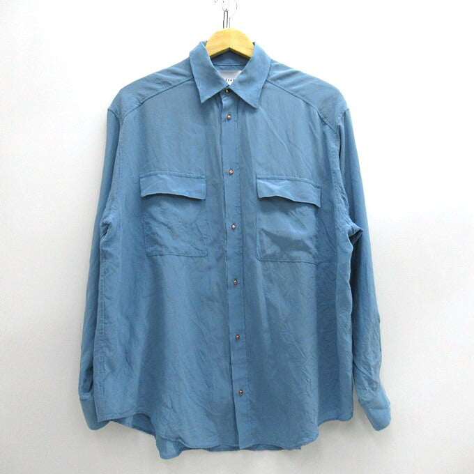 SADA Blue Silk Shirt Size F