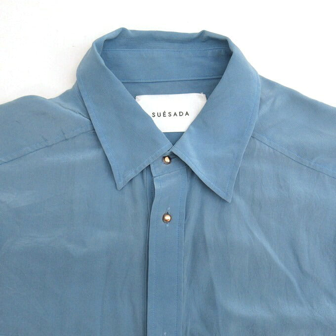 SADA Blue Silk Shirt Size F