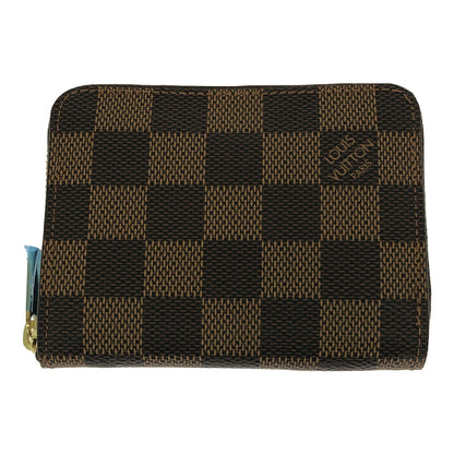 LOUIS VUITTON Damier Zippy Coin Purse Brown Size ONE SIZE