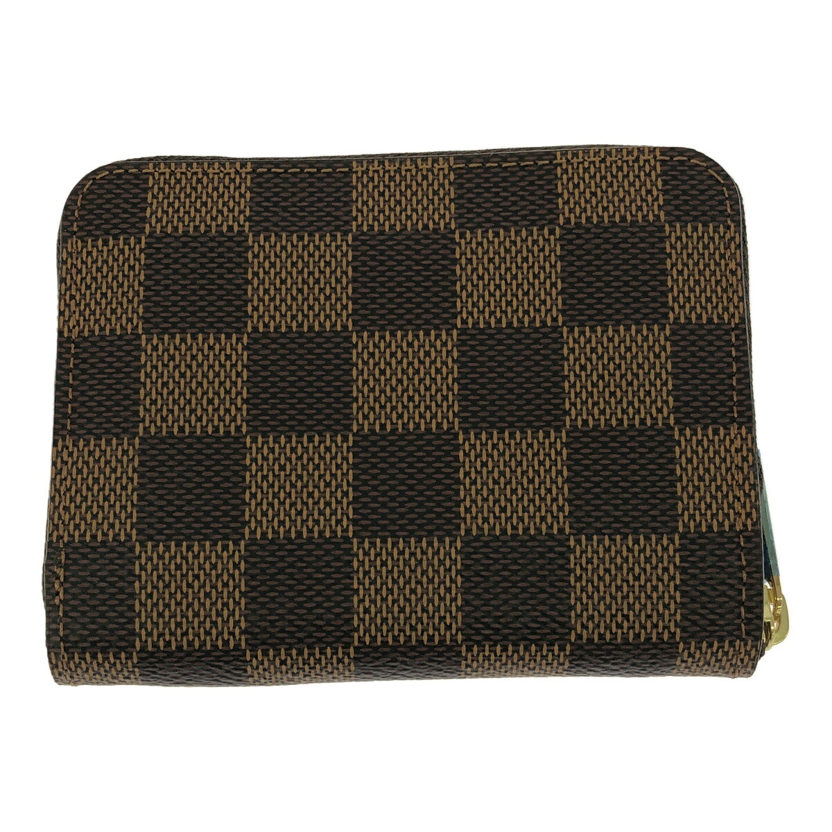 LOUIS VUITTON Damier Zippy Coin Purse Brown Size ONE SIZE