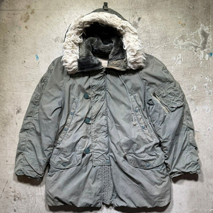 Vintage 70s USAF N-3B Khaki Flight Jacket Size M