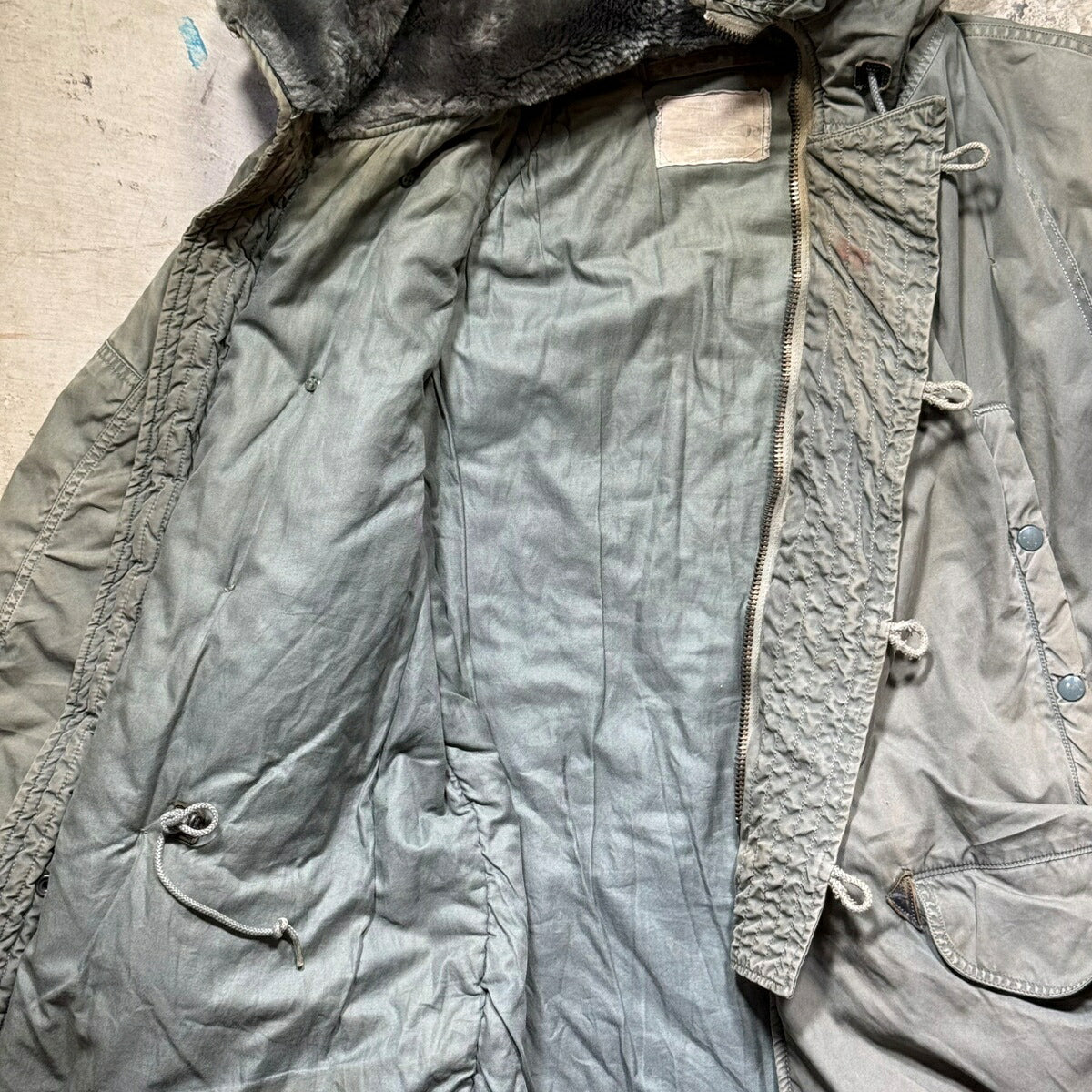 Vintage 70s USAF N-3B Khaki Flight Jacket Size M