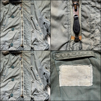 Vintage 70s USAF N-3B Khaki Flight Jacket Size M