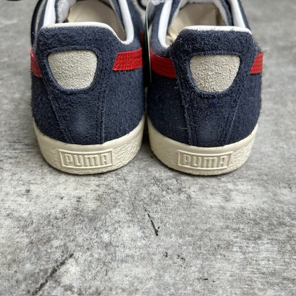 Puma Clyde Soho London Leather Sneakers Navy Size 26