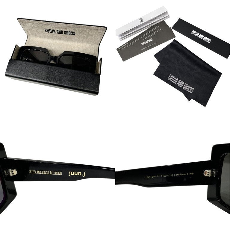 CUTLER AND GROSS x JUUN.J 22SS 1285 Black Sunglasses Size 54