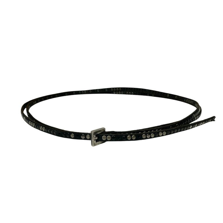 HTC BLACK Studded Double Wrap Belt Black Size ONE SIZE