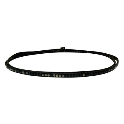 HTC BLACK Studded Double Wrap Belt Black Size ONE SIZE