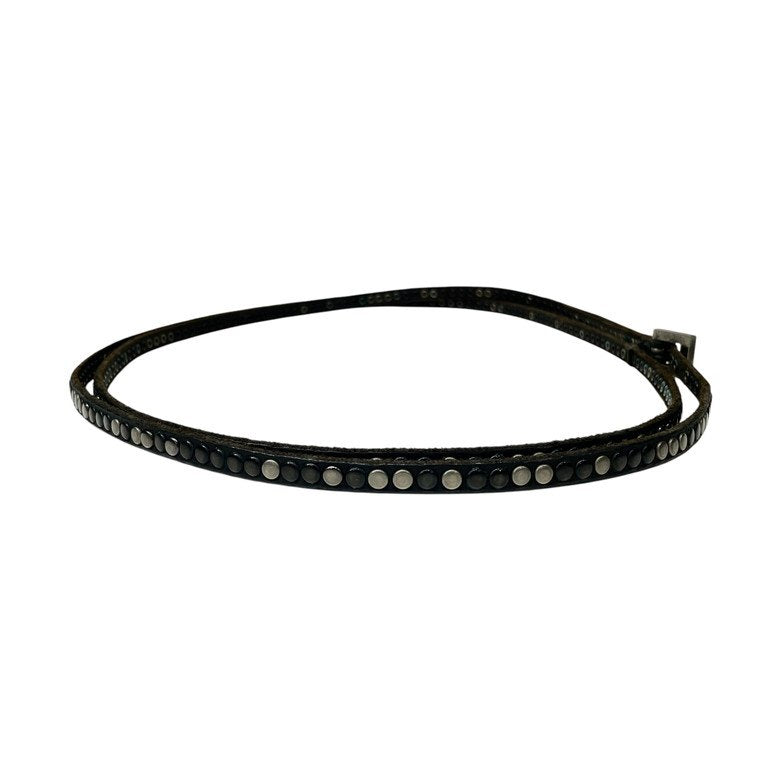HTC BLACK Studded Double Wrap Belt Black Size ONE SIZE