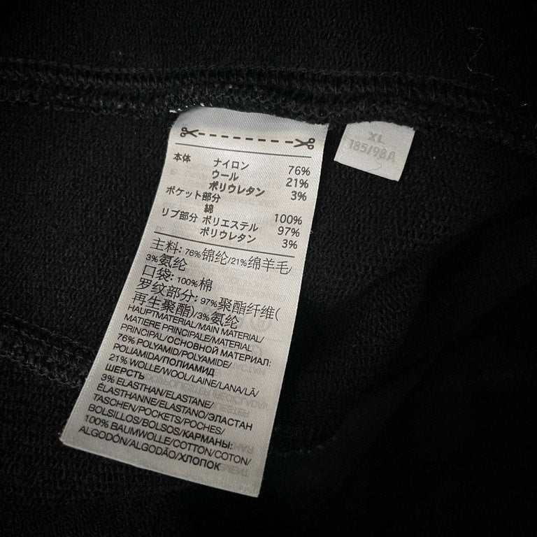 Y-3 U Track Pants Nylon Jersey Logo Zip Size XL