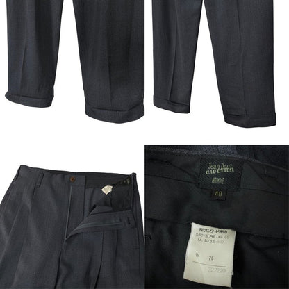 Jean Paul GAULTIER HOMME 90s Kanji Lining Suit Gray Size 48