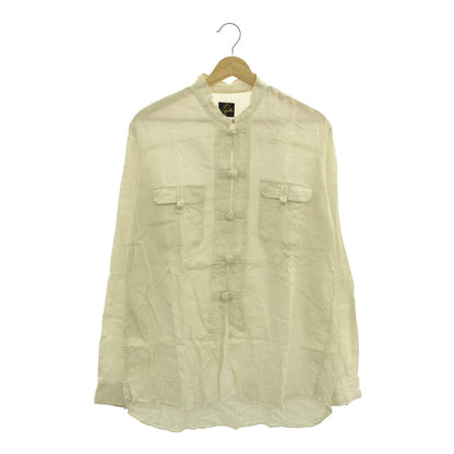 Needles Oriental Button Dungaree Twill Shirt White Size M