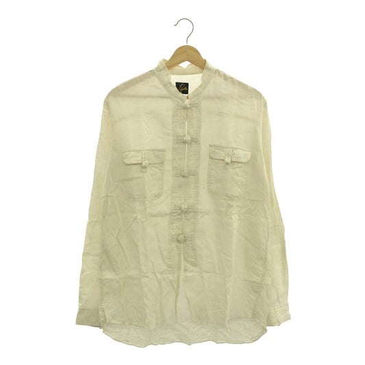 Needles Oriental Button Dungaree Twill Shirt White Size M