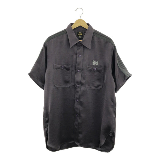 Needles NU Exclusive Poly Sateen S/S Work Shirt Size M