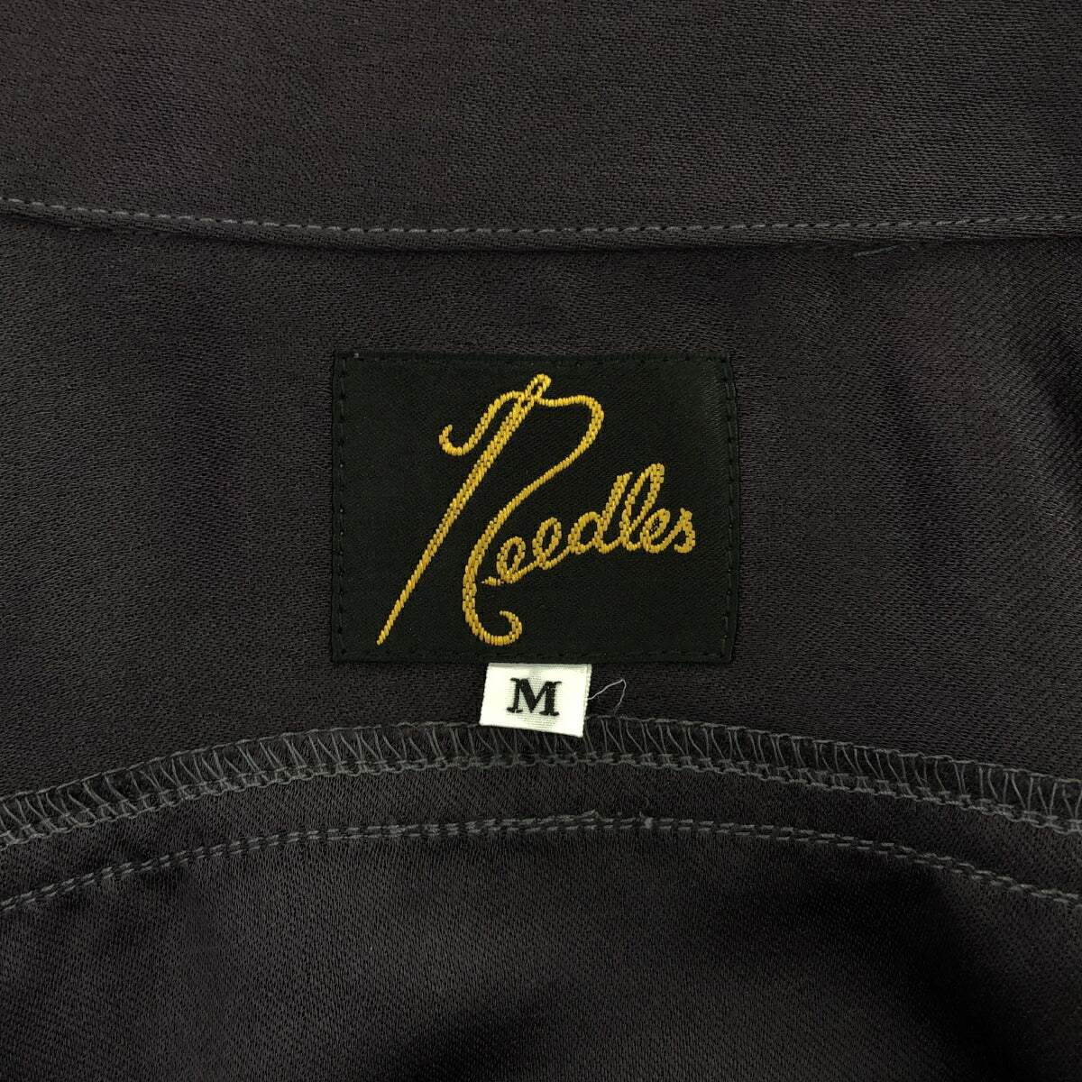 Needles NU Exclusive Poly Sateen S/S Work Shirt Size M
